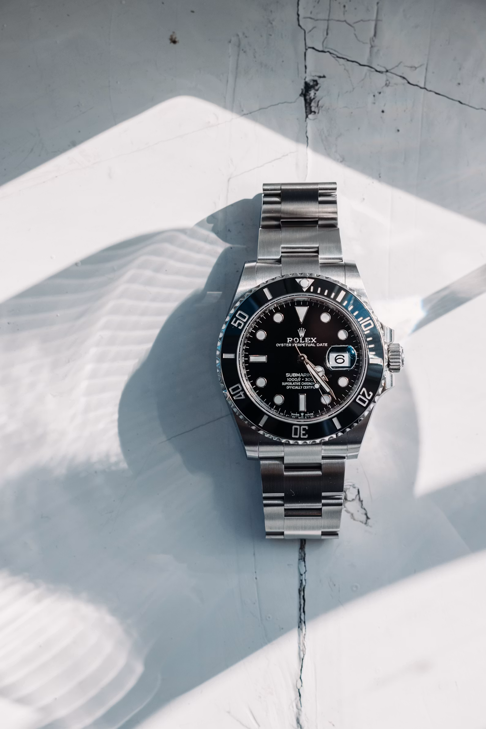 Rolex Submariner sur béton